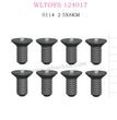 WLTOYS 124017 RC Car Parts 0114 Cross flat head screw 2.5X8KM