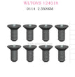 WLTOYS 124018 RC Car Original parts 0114 Cross flat head screw 2.5X8KM