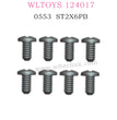 WLTOYS 124017 RC Car Parts 0553 ST2X6PB Screws