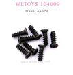 WLTOYS 104009 1/10 RC Car parts ST2.3X6PB Phillips head screw 0555 Original