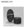 CROSSRC AT4 Parts 1.9 inch Climbing Car Tire Nylon Clamp Tire Wheel 97400975-2