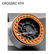 CROSSRC AT4 Parts 1.9 inch KMC Metal Wheel Hub SCX10 ORANGE