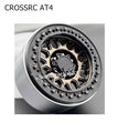 CROSSRC AT4 Parts 1.9 inch KMC Metal Wheel Hub SCX10 BLACK