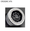 CROSSRC AT6 Parts 1.9 inch New KMC Metal Climbing Wheel Hub SCX10 SILVER