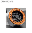 CROSSRC AT6 Parts 1.9 inch New KMC Metal Climbing Wheel Hub SCX10 ORANGE