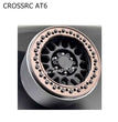 CROSSRC AT6 Parts 1.9 inch New KMC Metal Climbing Wheel Hub SCX10 GOLD