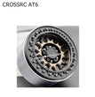 CROSSRC AT6 Parts 1.9 inch New KMC Metal Climbing Wheel Hub SCX10 BLACK