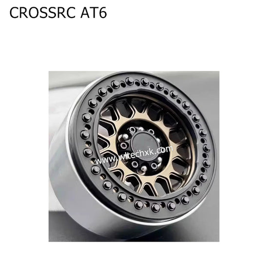 CROSSRC AT6 Parts 1.9 inch New KMC Metal Climbing Wheel Hub SCX10 BLACK