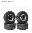 CROSSRC EMO X2 Parts 2.2 inch Black Mud Wheel Boots Tire-2