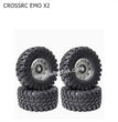 CROSSRC EMO X2 Parts 2.2 inch Black Mud Wheel Boots Tire-3