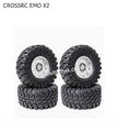 CROSSRC EMO X2 Parts 2.2 inch Black Mud Wheel Boots Tire-4