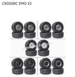 CROSSRC EMO X2 Parts 2.2 inch Black Mud Wheel Boots Tire-5