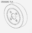 CROSSRC TL4 Parts Front Wheel Counterweight Upgrade CS-97401403