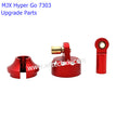 MJX Hyper Go 7303 Upgrade Parts Metal Upgrade Front and Rear Original Shock Absorber Replacement Parts red