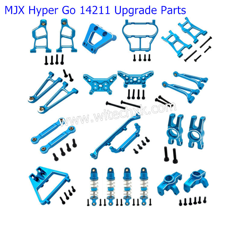 MJX Hyper Go 14211 Upgrade Parts Consumable Parts Metal Upgrade Kit BLUE