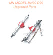 MN MODEL MN90 D90 RC CAR Upgrade Parts Metal Front and Rear Axle Assembly