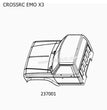 CROSSRC EMO X3 Parts Transparent Car Shell Accessories Package CS-97401232-1