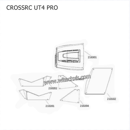 CROSSRC UT4 PRO Parts Spray Paint Body Kit CS-97401323