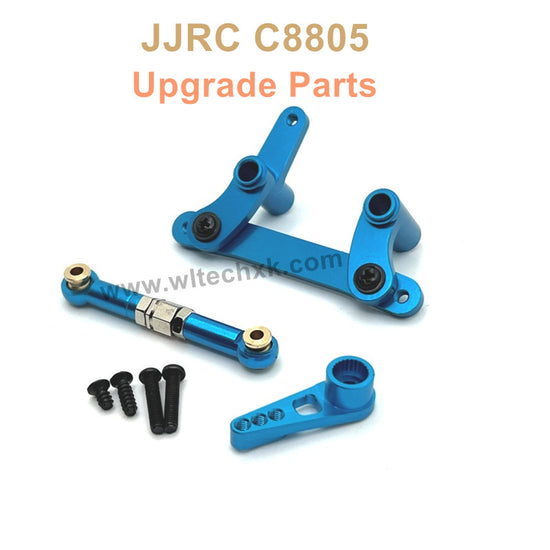 10-JJRC C8805 Upgrade Parts Metal Steering Kit+Servo Rod+Servo Arm Blue