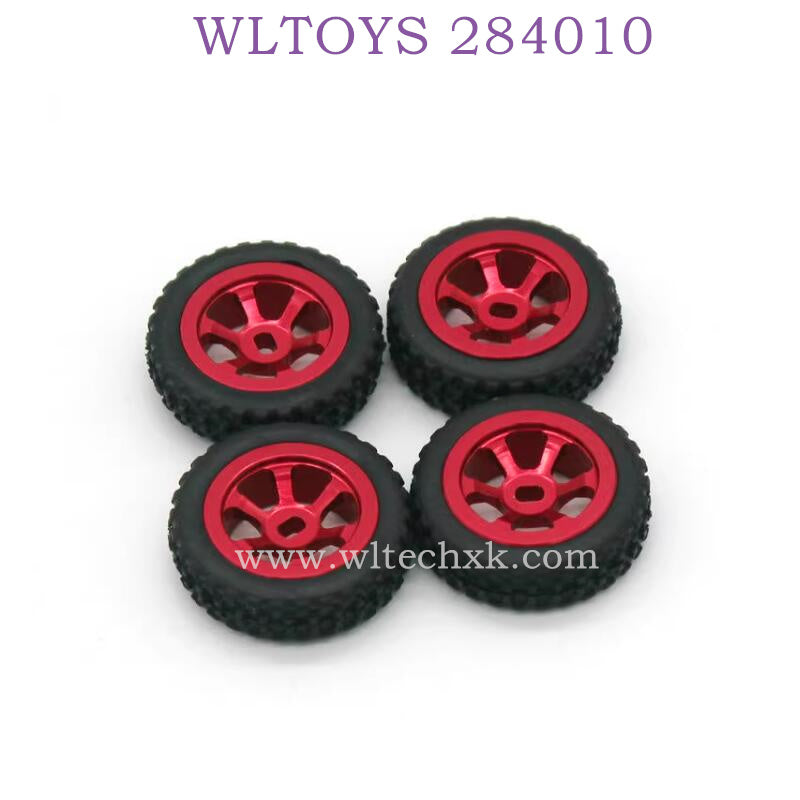 Upgrade parts of WLTOYS 284010 RC Car Metal Wheel Assembly red