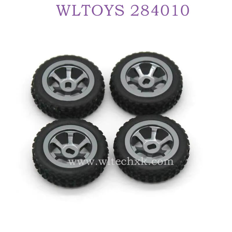 Upgrade parts of WLTOYS 284010 RC Car Metal Wheel Assembly titanium