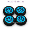 WLTOYS 284131 1/28 RC Car Upgrade Parts Metal Wheel Assembly blue