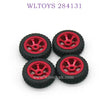 WLTOYS 284131 1/28 RC Car Upgrade Parts Metal Wheel Assembly red