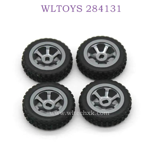 WLTOYS 284131 1/28 RC Car Upgrade Parts Metal Wheel Assembly titanium