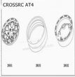 CROSSRC AT4 Parts Plastic Clamp Wheel a Pair CS-97400934