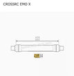 CROSSRC EMO X Parts Chassis Lower Tie Rod 41695 CS-97401102-1