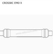 CROSSRC EMO X Parts Chassis Lower Tie Rod 41695 CS-97401102-2