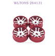 WLTOYS 284131 1/28 RC Car Upgrade Parts Metal Hub red