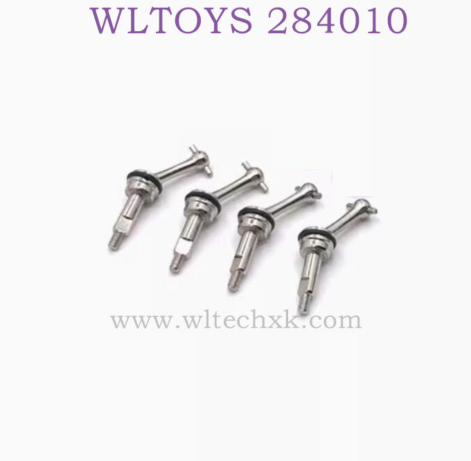  Upgrade parts of WLTOYS 284010 RC Car Metal Bone Dog Shaft silver