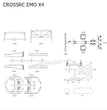 CROSSRC EMO X4 Parts Body Assembly CS-97401287-2