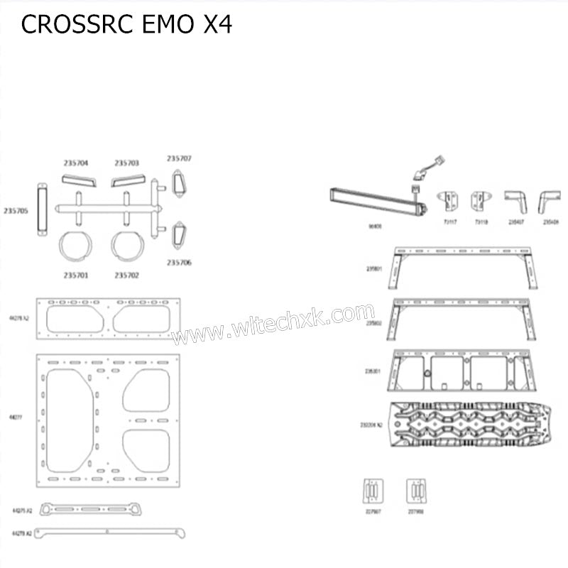 CROSSRC EMO X4 Parts Body Assembly CS-97401287-3