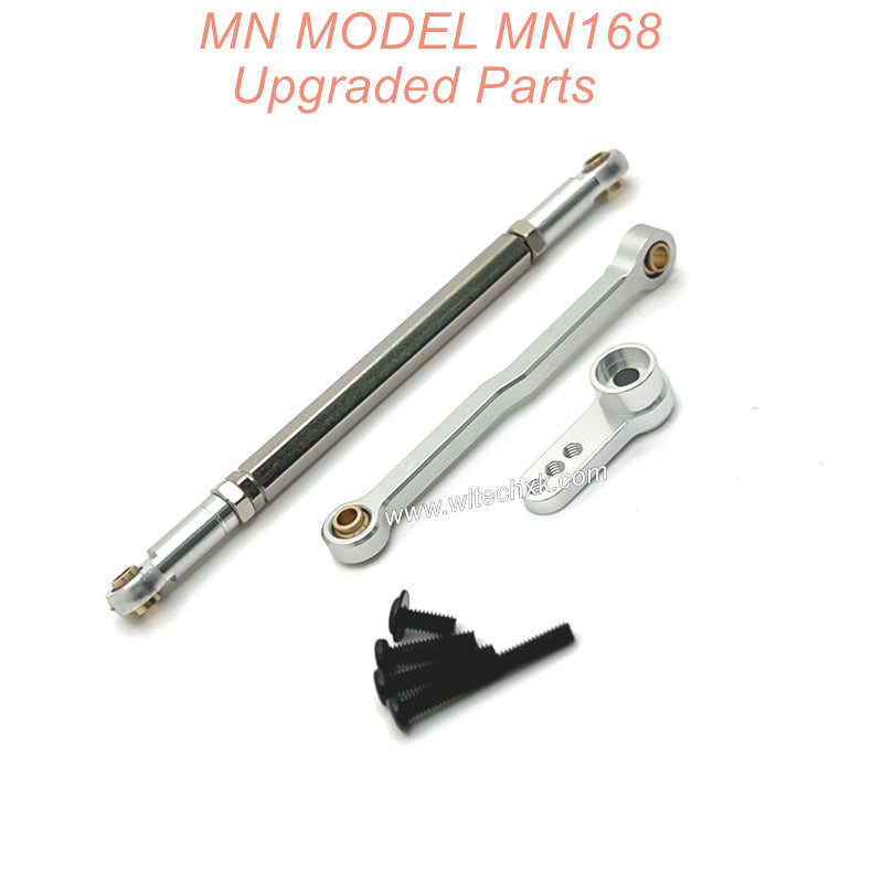 12-MN-Model-MN168-Upgrade-Metal-Steering-Rod-Servo-Arm-Silver(1)