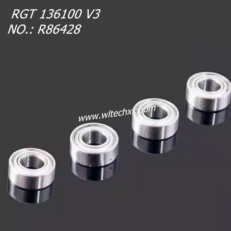 RGT EX136100 V3 Parts Bearing Steering Cup Bearing 4 pieces R86428 