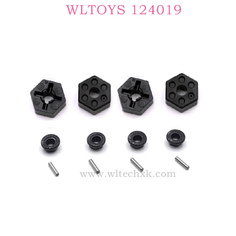 WLTOYS 124019 RC Car Parts 1266 1267 1274 Hex Nut Set