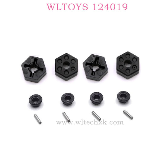 WLTOYS 124019 RC Car Parts 1266 1267 1274 Hex Nut Set
