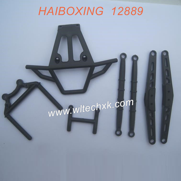 12703-HAIBOXING 12889 RC Car Parts Front Bumer+ Body Posts-2
