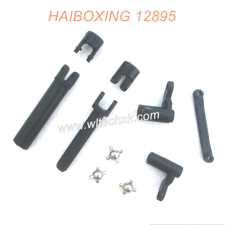 12705-HAIBOXING 12895 RC Car Parts Centre Rear Drive Shaft+Steering Bushes-3