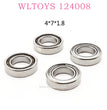Original part of WLTOYS 124008 1/12 RC Car 1296 Rolling Bear 4X7X1.8