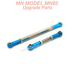 13-MN MODEL MN82 LC79 MN78 RC CAR Upgrade Parts Connect Rods Blue