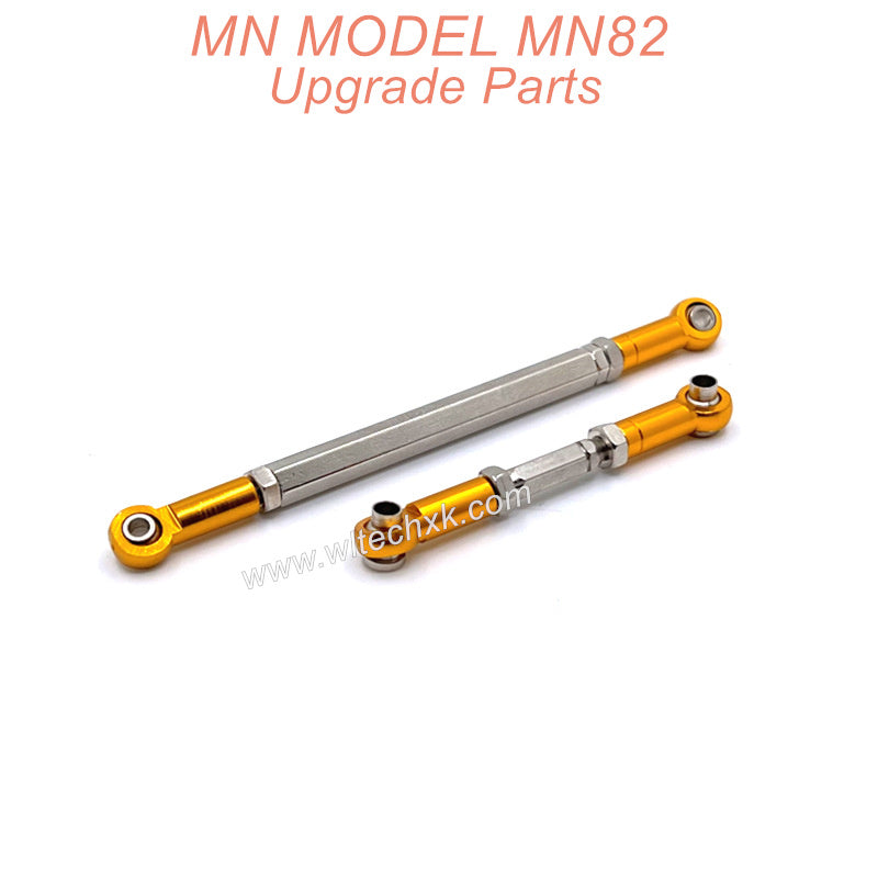 13-MN MODEL MN82 LC79 MN78 RC CAR Upgrade Parts Connect Rods Gold