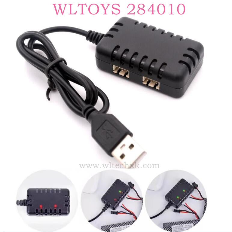 Upgrade parts of WLTOYS 284010 RC Car 7.4V 2000mAh USB Charger