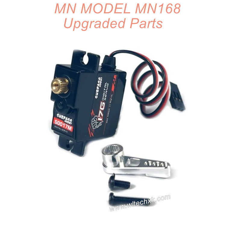 15-MN-Model-MN168-Upgrade-Servo-Metal-Servo-Arm-17G-Silver 