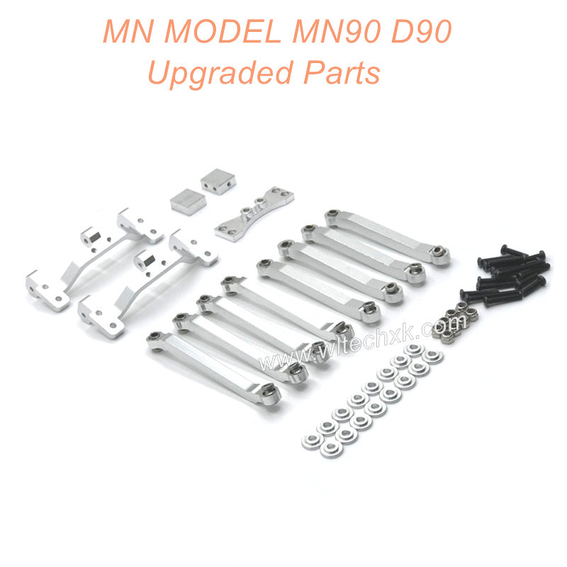 15-MNMODEL-MN90-D90-rc-car-Upgrades-Parts-Connect-Rod-and-Connect-Rod-seat-Silver-1