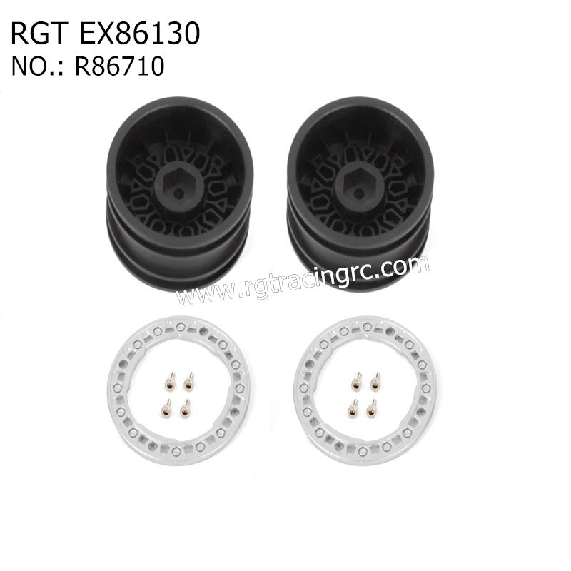 RGT EX86130 Original Parts Wheel Rim(Matte Silver) R86710