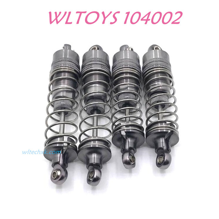 WLTOYS 104002 oil pressure shock absorber Upgrade 1/10 brushless 4WD Brushless 60km/h RC Car titanium