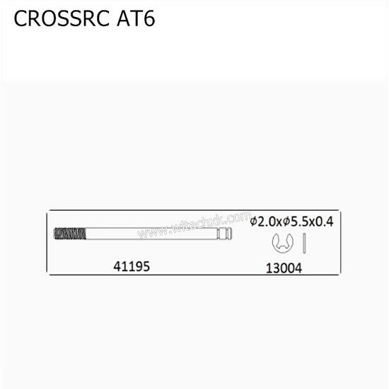 CROSSRC AT6 Parts Shock Absorber Connecting Rod 41195 CS-97400849-2